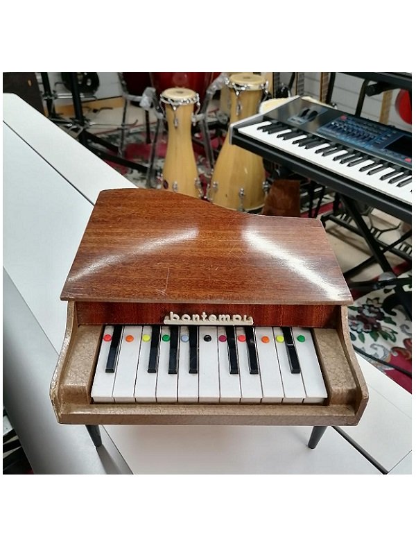 Pianoforte a coda miniatura giocattolo Vintage Anni 60 Bontempi